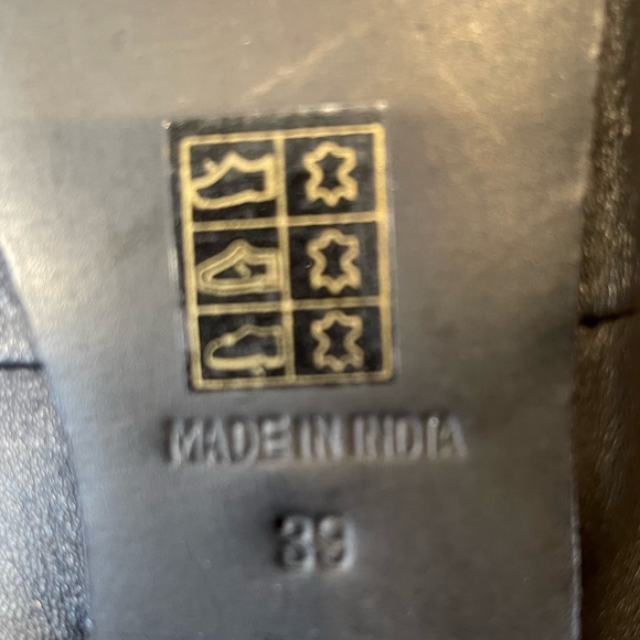 Free People Black Leather Slip-ons - Picture 4 of 7